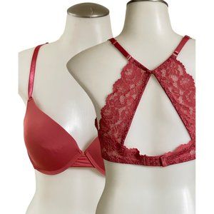 Laura Ashley.Bra women red color size 36 c